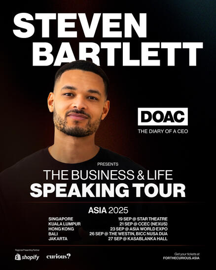 Steven Bartlett Speaking Tour 2025 Promo
