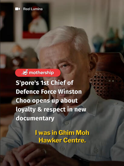 S'pore's 1st Chief of Defence Force Winston Choo opens up about loyalty &amp; respect in new documentary